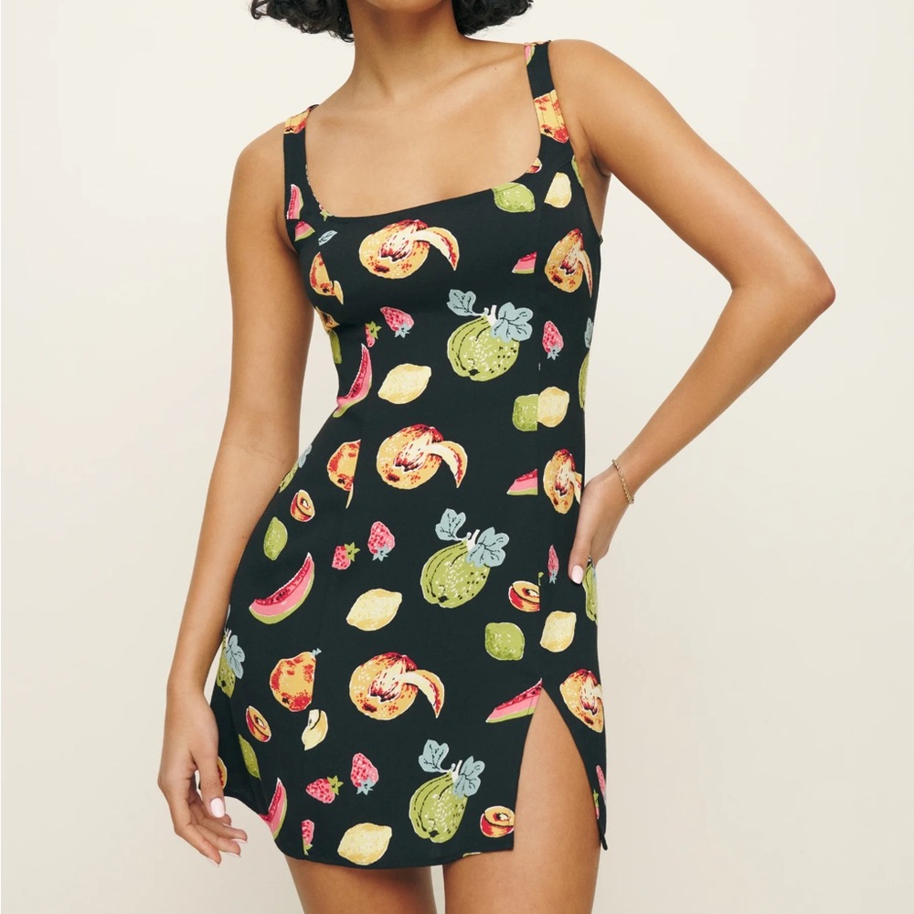 Reformation Noah Dress Fruit Print